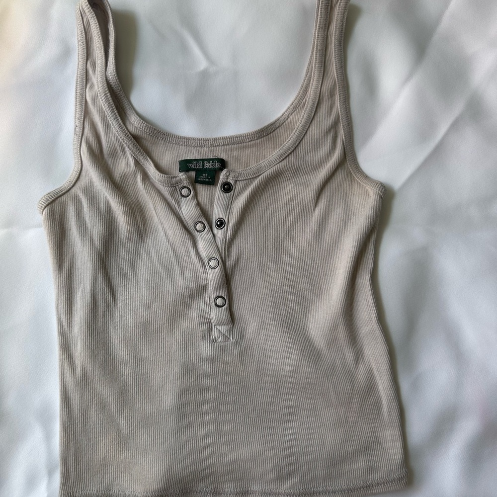 Women's Beige Tank Top